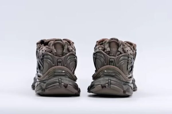 BALENCIAGA Graffiti Runner Sneakers in Mesh Nylon 4
