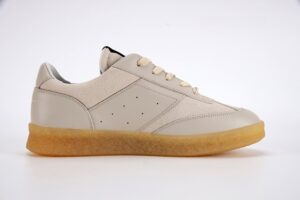 Maison Martin Margiela 6 Court Sneaker in Beige Leather 2