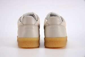 Maison Martin Margiela 6 Court Sneaker in Beige Leather 4