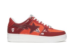 A Bathing Ape Bape Sta Low Color Camo Combo Red
