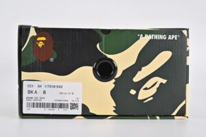 A Bathing Ape Bape Sta Patent Leather White Khaki 2023 6