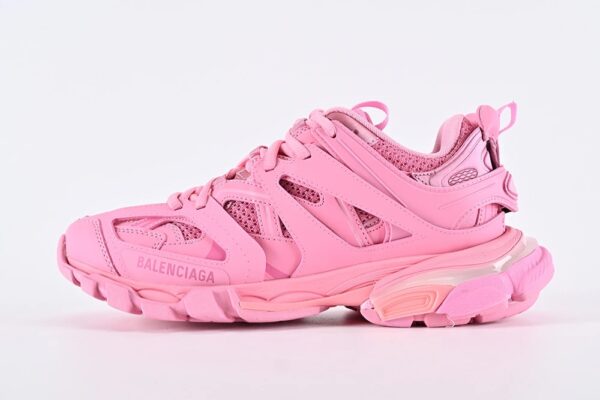 Balenciaga Track Sneaker LED Mesh and Nylon Reps Pink