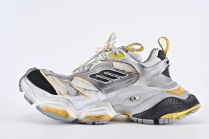 MENS CARGO SNEAKER IN GREY BLACK AND YELLOW REPS