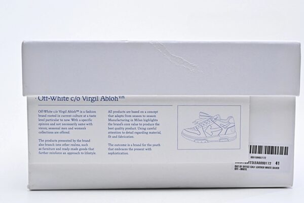 OFF WHITE OUT OF OFFICE ‘WHITE SILVER 5