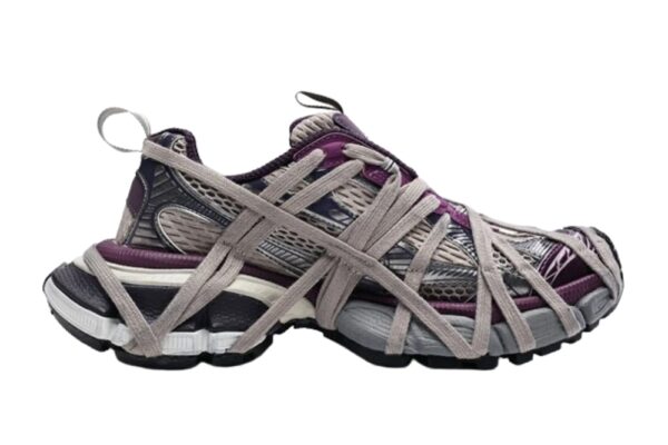 Balenciaga 3XL lace up Sneakers Purple1