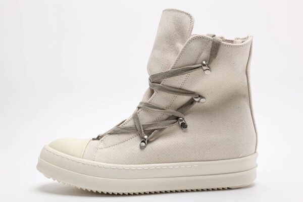 Rick Owens DRKSHDW Strobe Cotton Nylon Hexa High ‘Pearl Milk 2