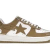 A Bathing Ape Bape Sta Patent Leather White Khaki 2023