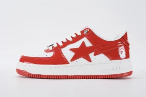 A Bathing Ape Bape Sta Patent Leather White Red Replica2023 05 18 at 04.34.00
