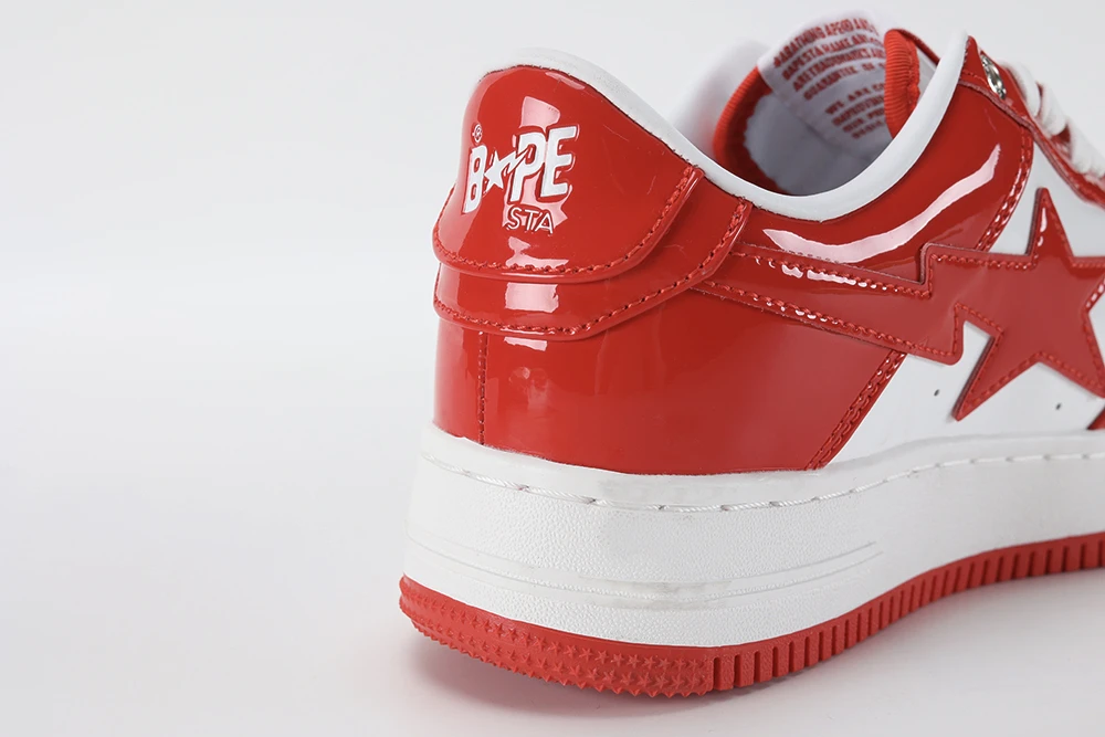 A Bathing Ape Bape Sta Patent Leather White Red Replica2023 05 18 at 04.34.00 5