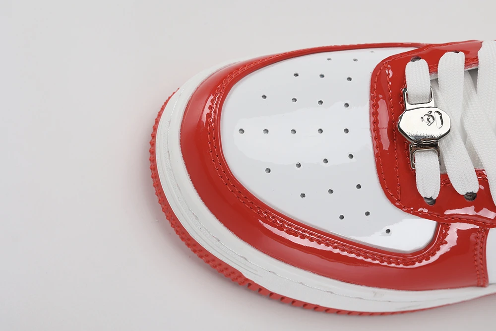 A Bathing Ape Bape Sta Patent Leather White Red Replica2023 05 18 at 04.34.00 6
