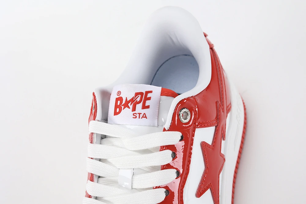 A Bathing Ape Bape Sta Patent Leather White Red Replica2023 05 18 at 04.34.00 7