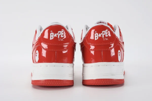 A Bathing Ape Bape Sta Patent Leather White Red Replica2023 05 18 at 04.34.00 8
