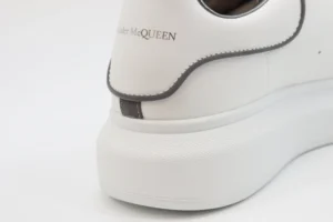 ALEXANDER MCQUEEN LEATHER PLATFORM TRAINERS SNEAKERS GRAY WHITE00008