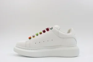 ALEXANDER MCQUEEN SHOW LEATHER PLATFORM TRAINERS SNEAKERS RAINBOW 00005