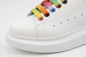 ALEXANDER MCQUEEN SHOW LEATHER PLATFORM TRAINERS SNEAKERS RAINBOW 00007