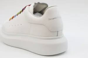 ALEXANDER MCQUEEN SHOW LEATHER PLATFORM TRAINERS SNEAKERS RAINBOW 00012