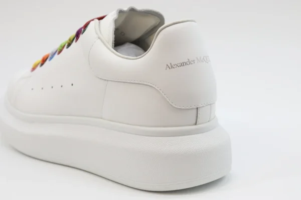 ALEXANDER MCQUEEN SHOW LEATHER PLATFORM TRAINERS SNEAKERS RAINBOW 00012