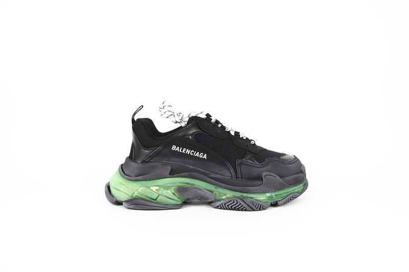 BALENCIAGA TRIPLE S SNEAKER BLACK GREEN 12