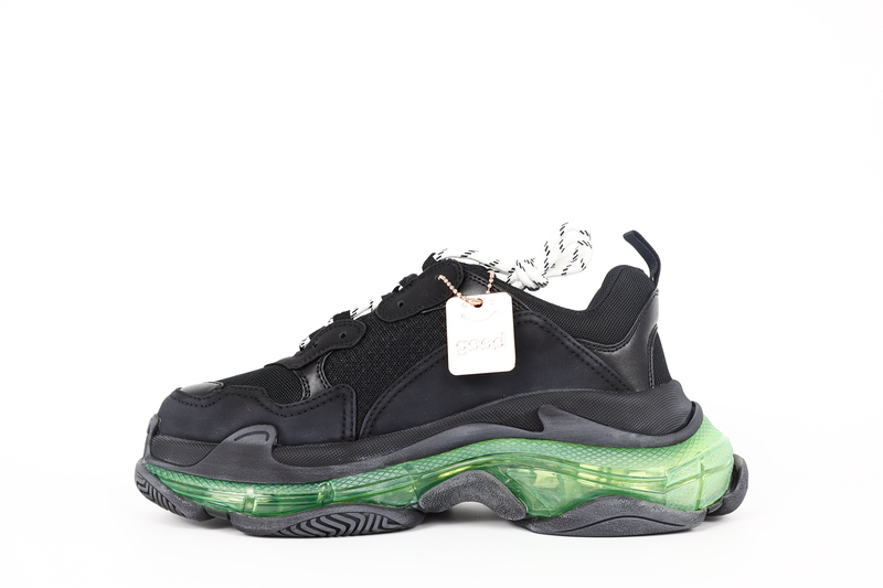 BALENCIAGA TRIPLE S SNEAKER BLACK GREEN 2