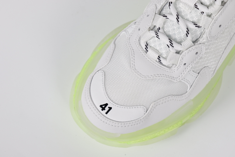 BALENCIAGA TRIPLE S SNEAKER WHITE GREEN 6