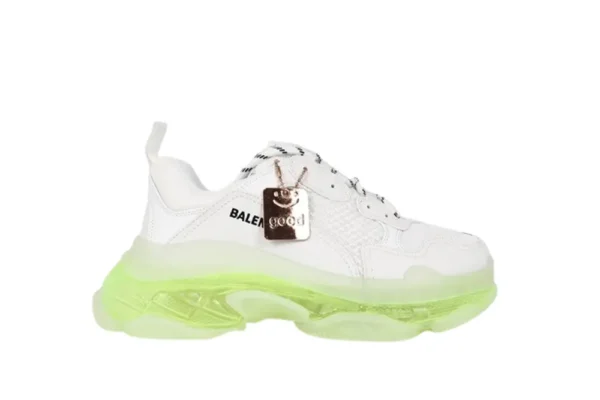 BALENCIAGA TRIPLE S SNEAKER WHITE GREEN REPLICA