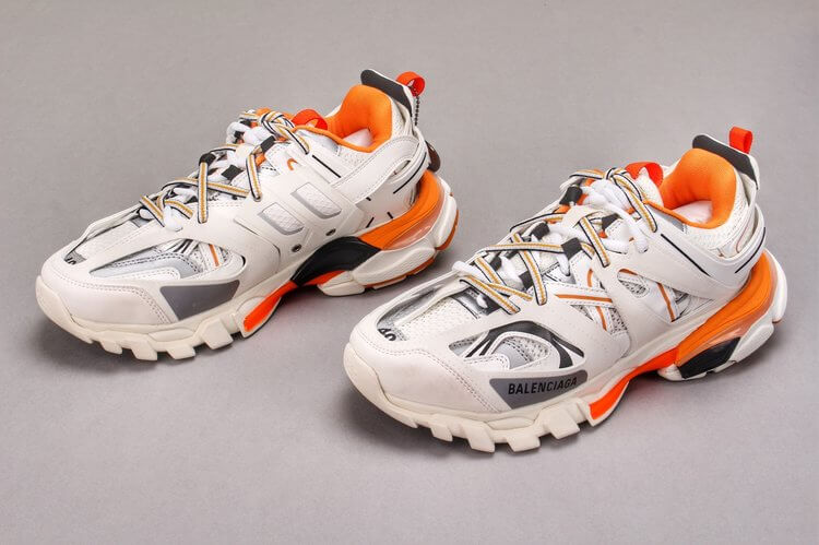 Balenciaga Sneaker Tess.s.Gomma MAILLE BLACK Grey orange5 1