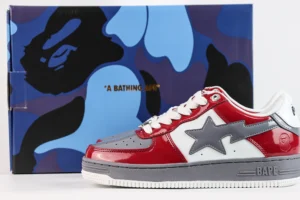 Bapesta 2 Brick Red Reps11