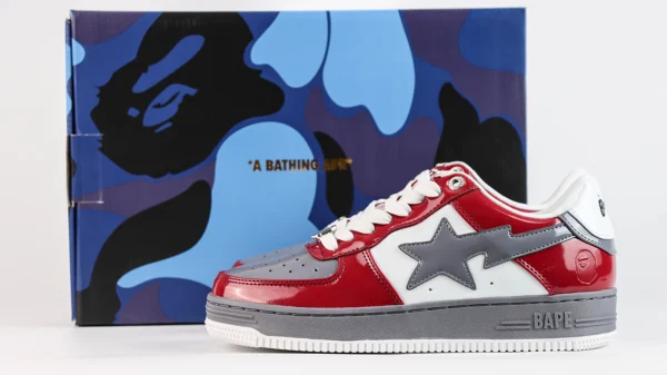 Bapesta 2 Brick Red Reps11