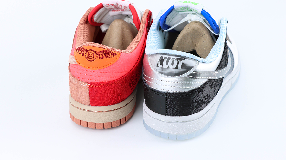 CLOT x Dunk Low SP What The With Trading Card Reps5