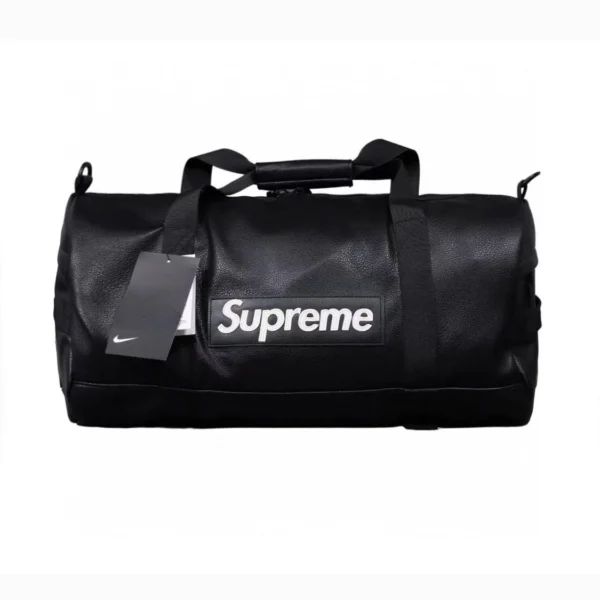 Duffle Bag Leather Bucket Bag Black2 1