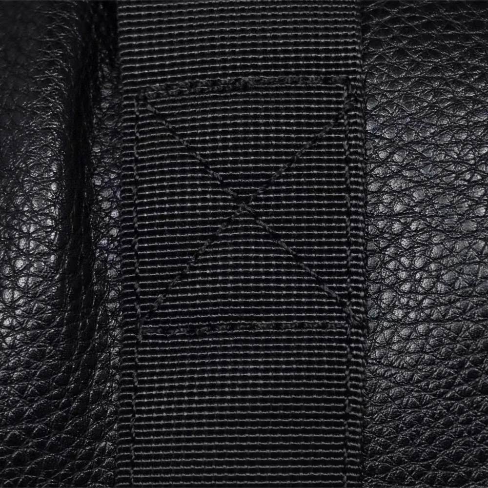 Duffle Bag Leather Bucket Bag Black7
