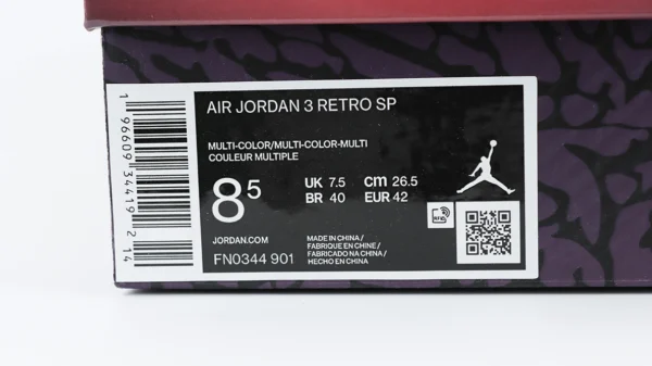 J. Balvin x Air Jordan 3 Retro MedelliCC81n Sunset Reps6 1