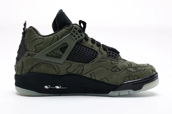 KAWS x Air Jordan 4 Retro Olive Black Reps3