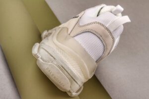 Mens Triple S Mesh Leather Sneakers White1 1