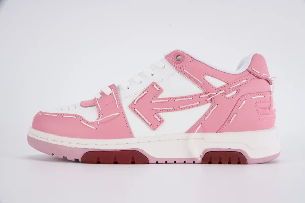 OFF WHITE Out Of Office Sartorial Stitching White PInk Replica00001