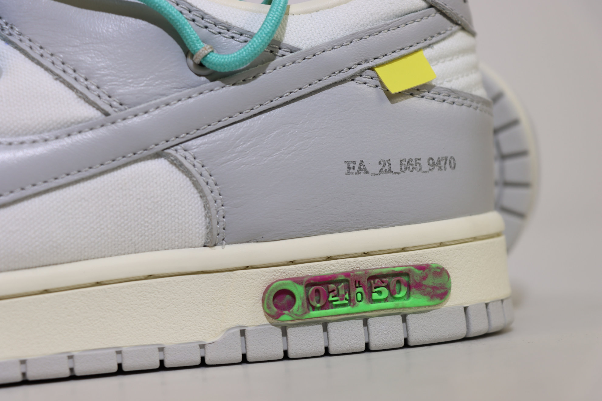 Off White Dunk Low Lot 04 of The 50 12