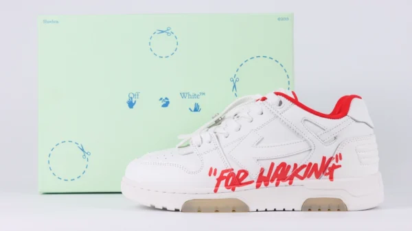 Off White Out of Office For Walking White Red Reps 11