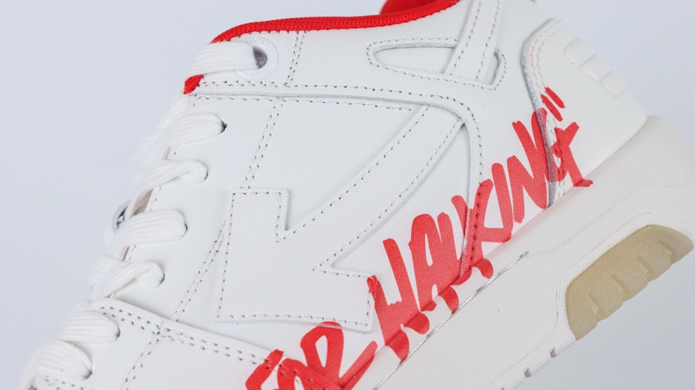 Off White Out of Office For Walking White Red Reps 3