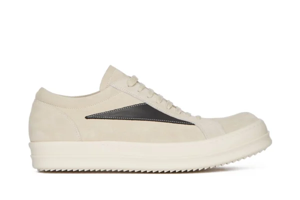 RICK OWENS FW23 LUXOR VINTAGE SNEAKS IN VELOUR SUEDE AND FULL GRAIN CALF LEATHER