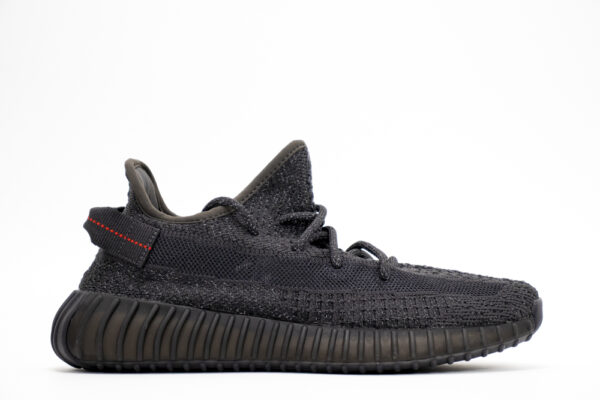 Yeezy 350 V2 Static All Black Reflective 4 1