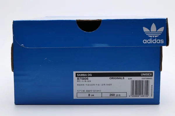 adidas Samba OG Cloud White Core Black Reps10