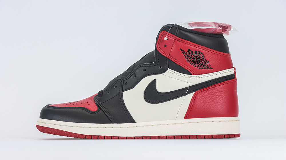 air jordan 1 bred toe quality reps 1