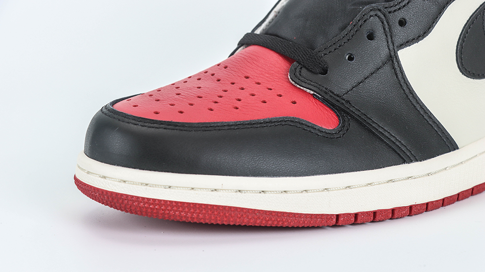 air jordan 1 bred toe quality reps 2
