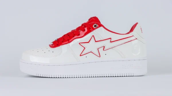 bapesta 8 m1 white red reps 11