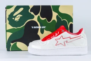 bapesta 8 m1 white red reps 2