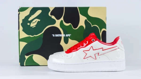 bapesta 8 m1 white red reps 2