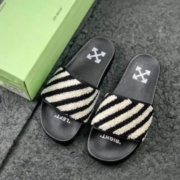 off white slides white color