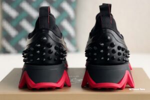 Chistian Loubouti Sharkyloub SP Spikes Sneakers Calf leather neoprene and spikes black 2