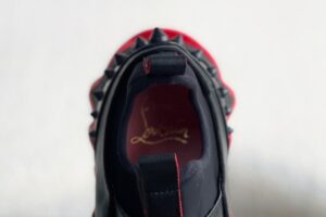 Chistian Loubouti Sharkyloub SP Spikes Sneakers Calf leather neoprene and spikes black 8