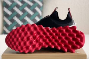 Christian Loubouti Sharkyloub SP Spikes Sneakers Calf leather neoprene and spikes black and silver 5 1